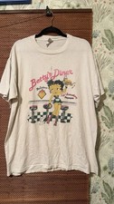 Vintage Anvil 1990s Betty Boop Diner Shirt XL Needs Cleaning