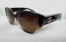 CHANEL Woman Butterfly Clear Trim  Brown Sunglasses Free SHIPPING  