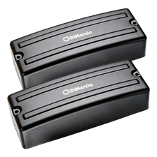 DiMarzio Colossal 5-String Soapbar Bass pickup set - black metal cover