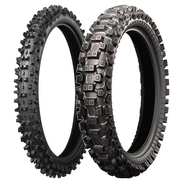 COPPIA GOMME BRIDGESTONE 80/100-21 B.CROSS X20 + 100/100-18 B.CROSS X30 M - Immagine 7
