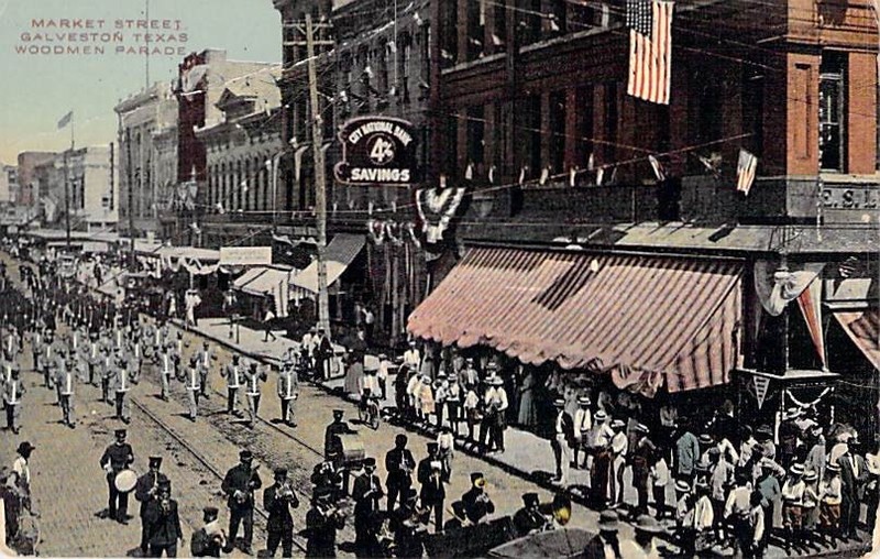 Woodmen on Parade, Market Street, Galveston, Texas