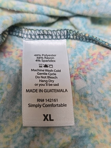 Lula Roe Womens Shift Dress Size XL Geometric Print Short Sleeve Summer Comfort - Picture 5 of 6