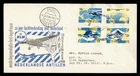 DR WHO 1959 NETHERLANDS ANTILLES FDC KLM FIRST FLIGHT ANIV COMBO R56143