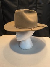 Vintage Stetson Acorn Fur Felt Dune Gun Club Cowboy Hat Size 6-7/8 / 55 Western