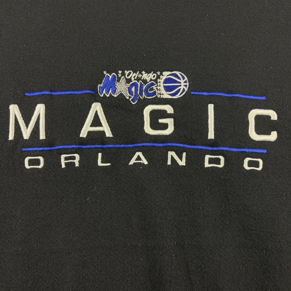 Sudadera De Colección Orlando Magic Para Hombre L Negra Logo 7 Baloncesto NBA Bordada Foto 2 de 4