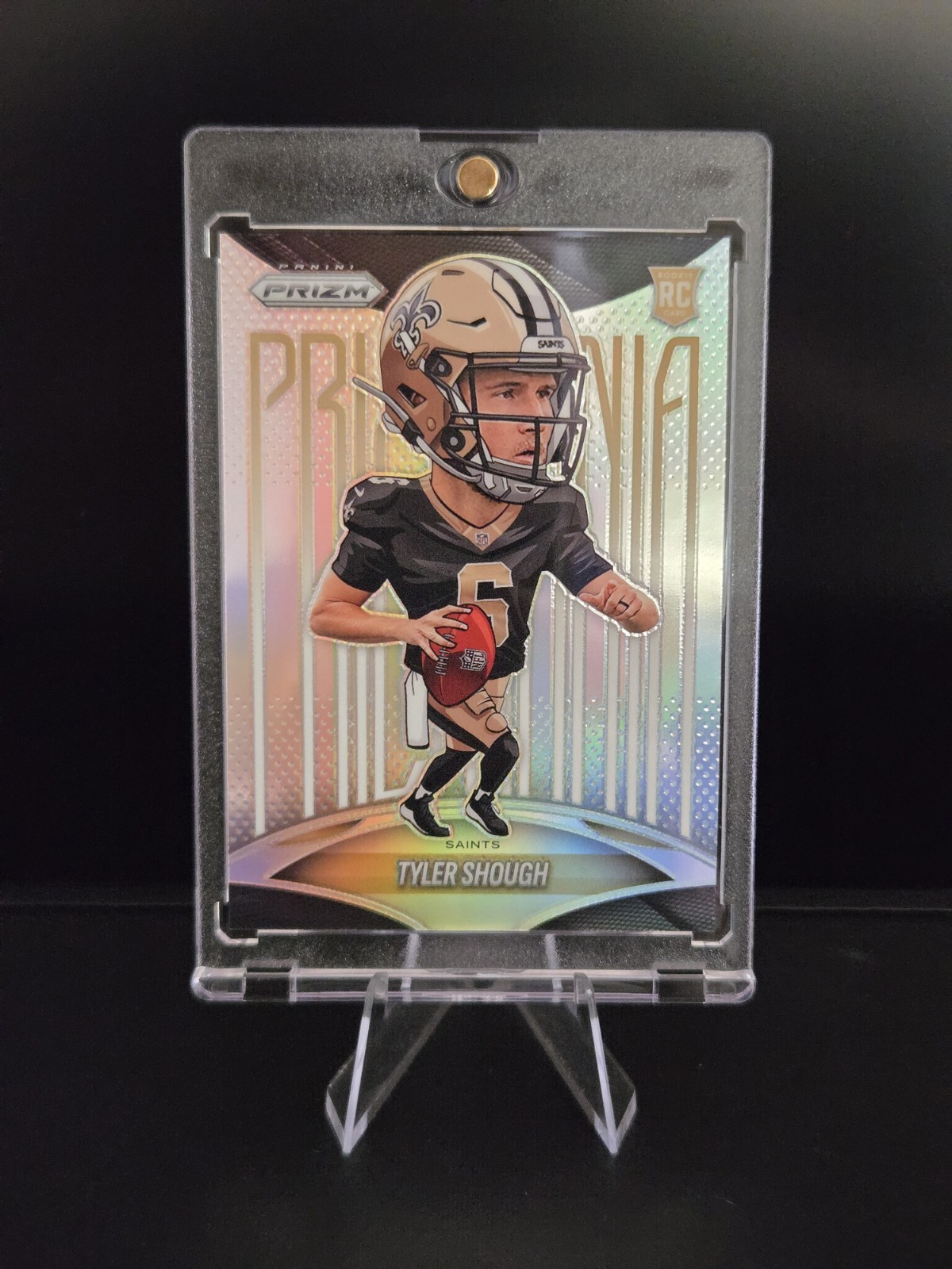 TYLER SHOUGH 2025 PANINI PRIZM PRIZMANIA ROOKIE SILVER SSP SAINTS RC Q5876