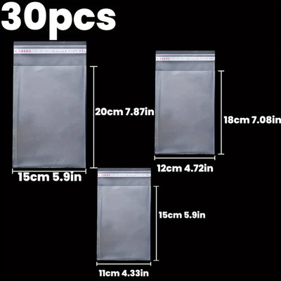 OPP Self Sealing Transparent Plastic Bag, Cellophane, Self-Adhesive Packaging, J