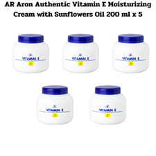 Lot De 5 Crèmes Hydratantes AR à La Vitamine E Et Huile De Tournesol - 200 G Chacune