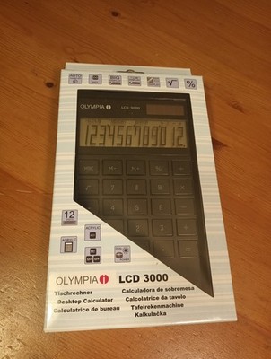 OLYMPIA LCD Solar Taschenrechner Bürorechner Rechenmaschine Rechner 12-stellig