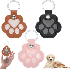 Pet Hair Keychain - 3Pcs Dog Fur Keepsake with Zinc Alloy Paw Design for Pet Lov