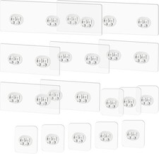 15 Pack Shower Caddy Adhesive Replacement Strong No Drill Hooks Bathroom Kitchen