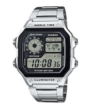 Orologio Uomo Casio Acciaio Illuminator Multifunzione AE-1200WHD-1AVEF