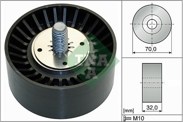 Schaeffler INA Umlenk-/FüHrungsrolle Keilrippenriemen 532 0735 10 FüR Chevrolet-image