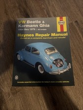 Haynes VW Beetle Karmann Ghia Repair Manual 1954-1979