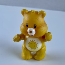 Vintage Care Bears Poseable 3" Figure Funshine Bear Yellow Sun Sunshine figure