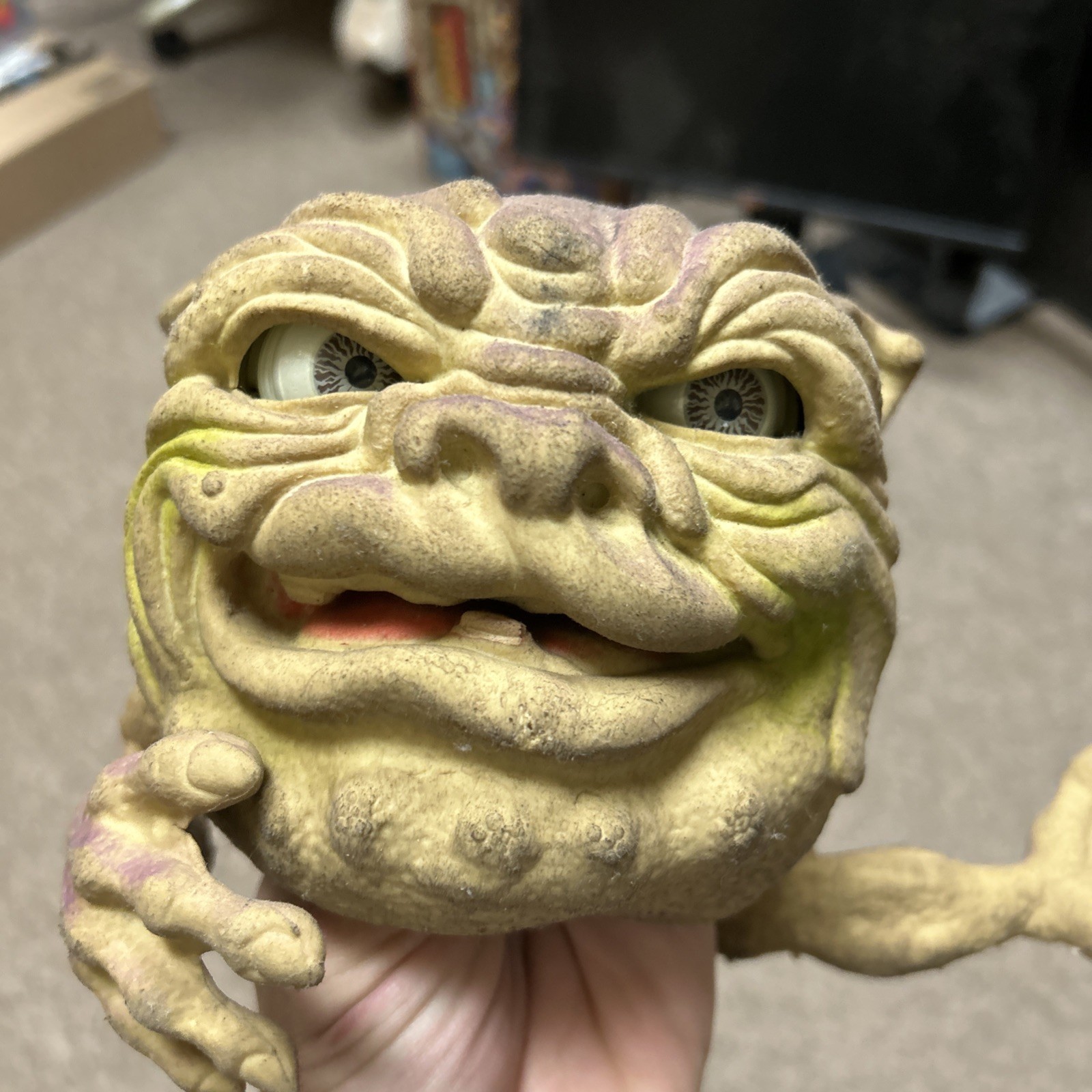 1987 Vintage Mattel Boglins Drool Boxed Complete Cage Puppet FREESHIP