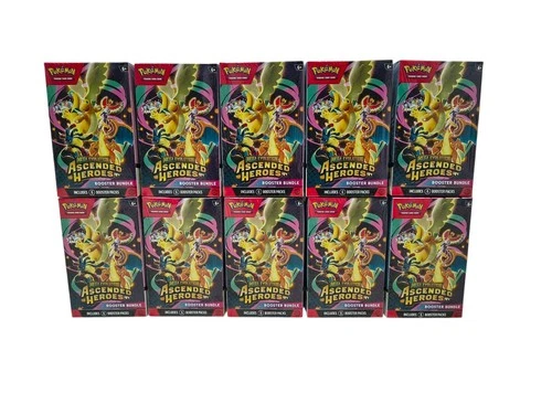 Pokemon TCG Mega Evolution Ascended Heroes Booster Bundle Sealed x10