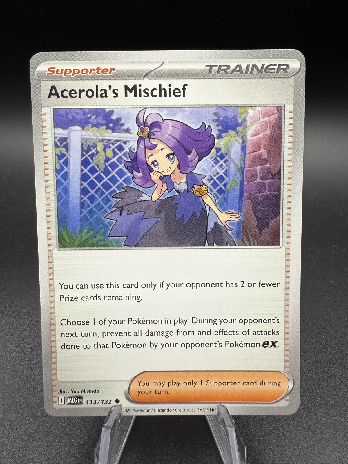 ME01: Mega Evolution #113/132 Acerola's Mischief Near Mint / Mint