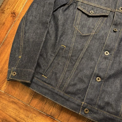 Brave Star Selvage Jacket Mens Large Blue Denim Ironside Selvedge USA Workwear image 5