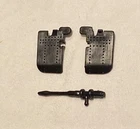 vintage original Kenner Star Wars SPEEDER BIKE PARTS LOT #5 cannon +black flaps