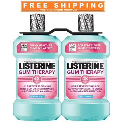 Listerine Gum Therapy Anti-Gingivitis Mouthwash Glacier Mint 1.5L, 2 pk.