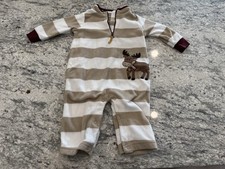 Child Of Mine By Carters Baby Fleece Reindeer Footless Pajamas/outfit