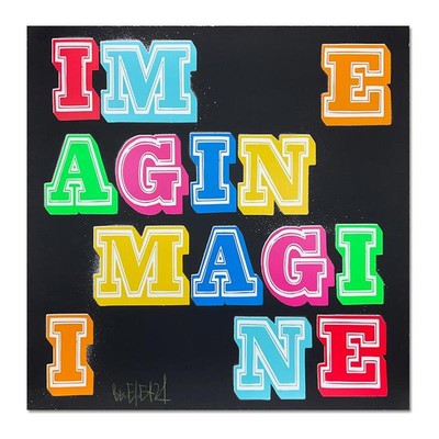 Ben Eine Imagine Hand Pulled Ltd. Ed. Screen Print #'d Hand Signed, LOA