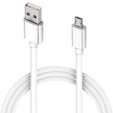 10FT Long Android Charger Cable Fast Charge,USB to Micro USB 01-White