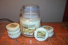 yankee candle 14.5oz JAR EGGNOG + 6 TARTS