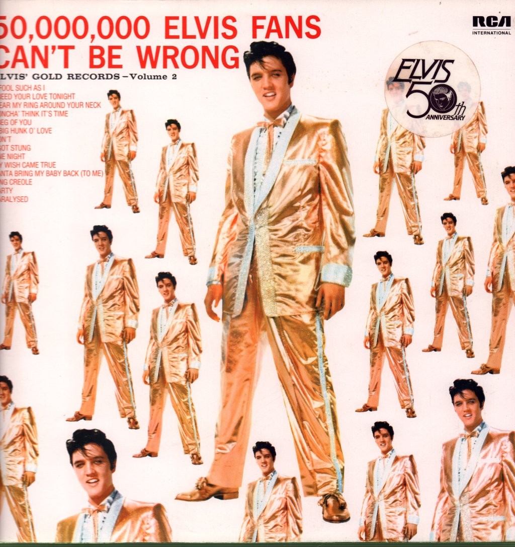 Elvis Presley 50,000,000 Elvis Fans Can't Be Wrong LP vinyl Germany Rca 1984
