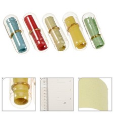 50Pcs Reusable Plastic Mini Wish Bottles Assorted Colors Decorative Wishing Jars