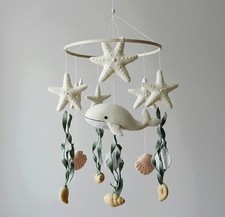 Ocean Baby Mobile Whale Neutral Sea Creature Mobile Under The Sea Ocean Cot Mob  