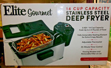 Elite Gourmet EDF-3500 Electric Deep Fryer. Removable Basket 3.5 Quart / 14 Cup