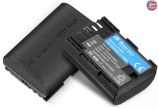 Powerextra LP-E6NH High Capacity Batteries 2950mAh Compatible with Canon EOS