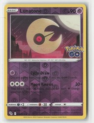 Lunatone 034/078 Pokémon GO Reverse Holo Uncommon