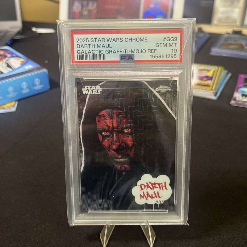 2025 Topps Chrome Star Wars #GG-9 Darth Maul Galactic Graffiti 20/25 PSA 10 Pop4
