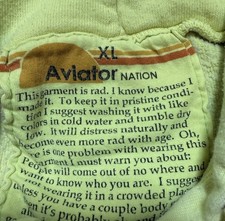 Aviator Nation Matching Yellow Large Joggers and XL Hoodie Set