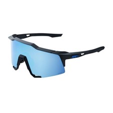 100 Speedcraft Sunglasses Matte Black HiPER Blue Lens