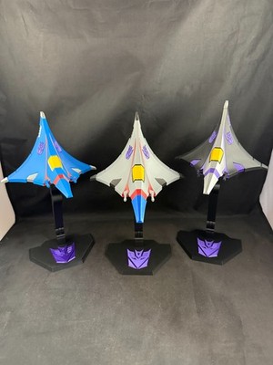 Tetra Jets from G1 Transformers Cartoon with Stand and Flame Effect