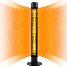 for Outdoor Use, 45" 1500W Outdoor Electric Heaters, Large Standing Infrared Out