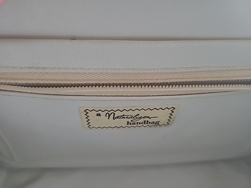 A Naturalizer Handbag Vintage 1960s+- MCM Beautiful Red White Blue 11x8 Gorgeous - Picture 7 of 12