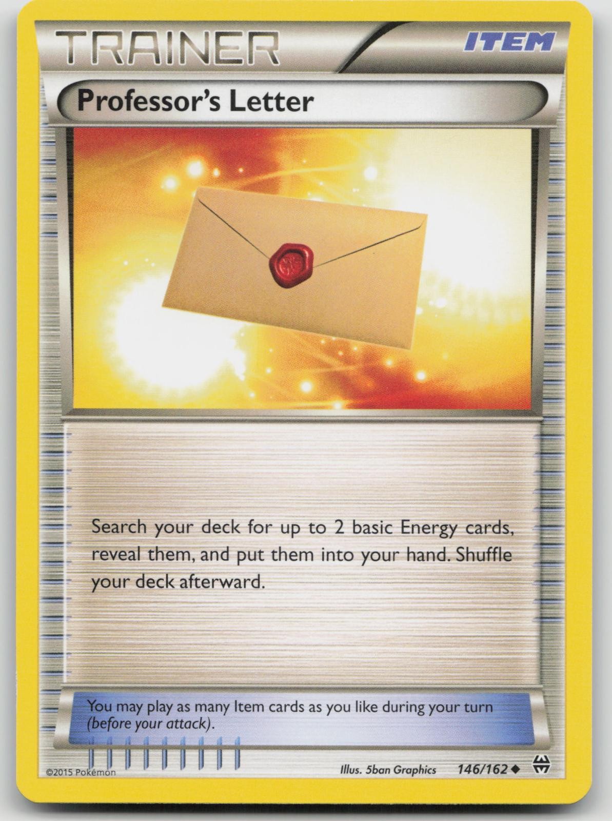 Professor's Letter 146/162 BREAKthrough Pokemon NM Uncommon