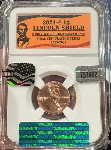 2024-S Lincoln Shield Cent Proof — photo from the most recent tracked eBay sale