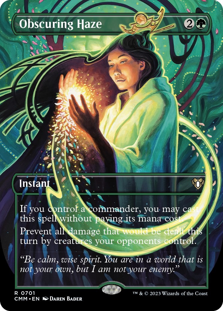 Obscuring Haze (Borderless) - 701 - NM - Commander Masters