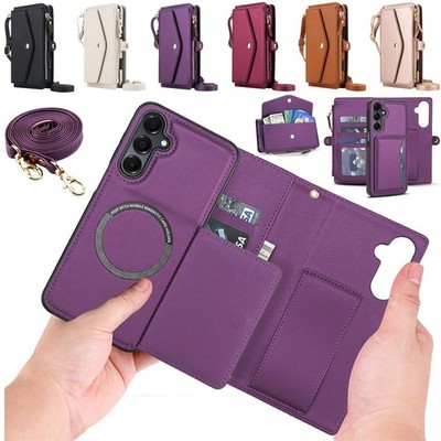 For Samsung A16 A36 A56 A15 A35 A55 A54 A13 Wallet Case Detachable Magnet Cover