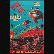 Pearl Jam Seattle WA Amphitheater August 23 1991 Free Show Poster