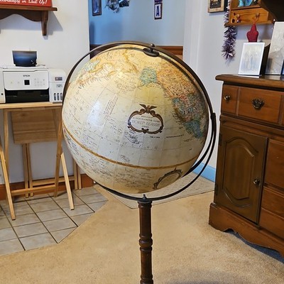Replogle World Classic Series 16in Floor Globe Rotating Antique Style