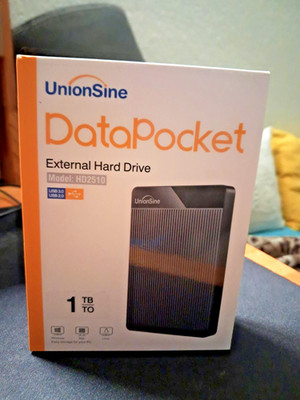 UnionSine HD2510 External Hard Drive 1 TB (Black) New