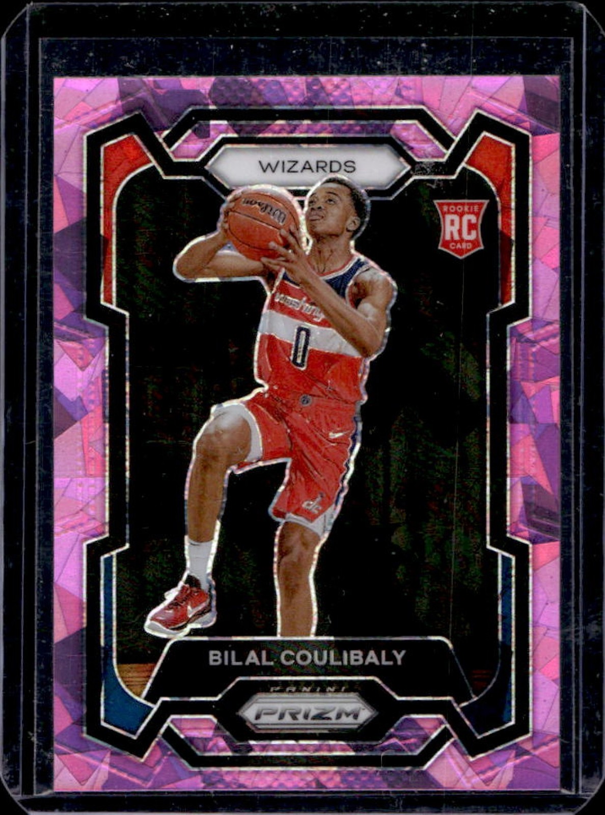 2023-24 Prizm Bilal Coulibaly RC Prizm Pink Ice #153 Wizards