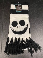 Disney Nightmare Before Christmas Scarf Smiling Jack Skellington w/Tag